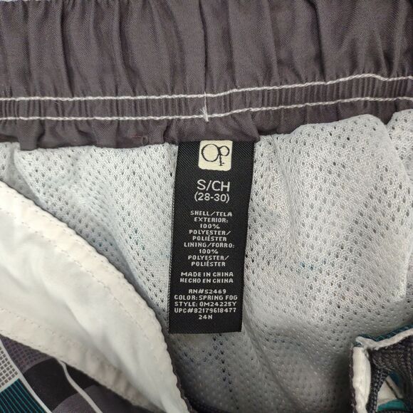 Ocean Pacific Men's S Swim Trunks Surf Board Shorts Zip Pockets Drawstring OP - Picture 2 of 7